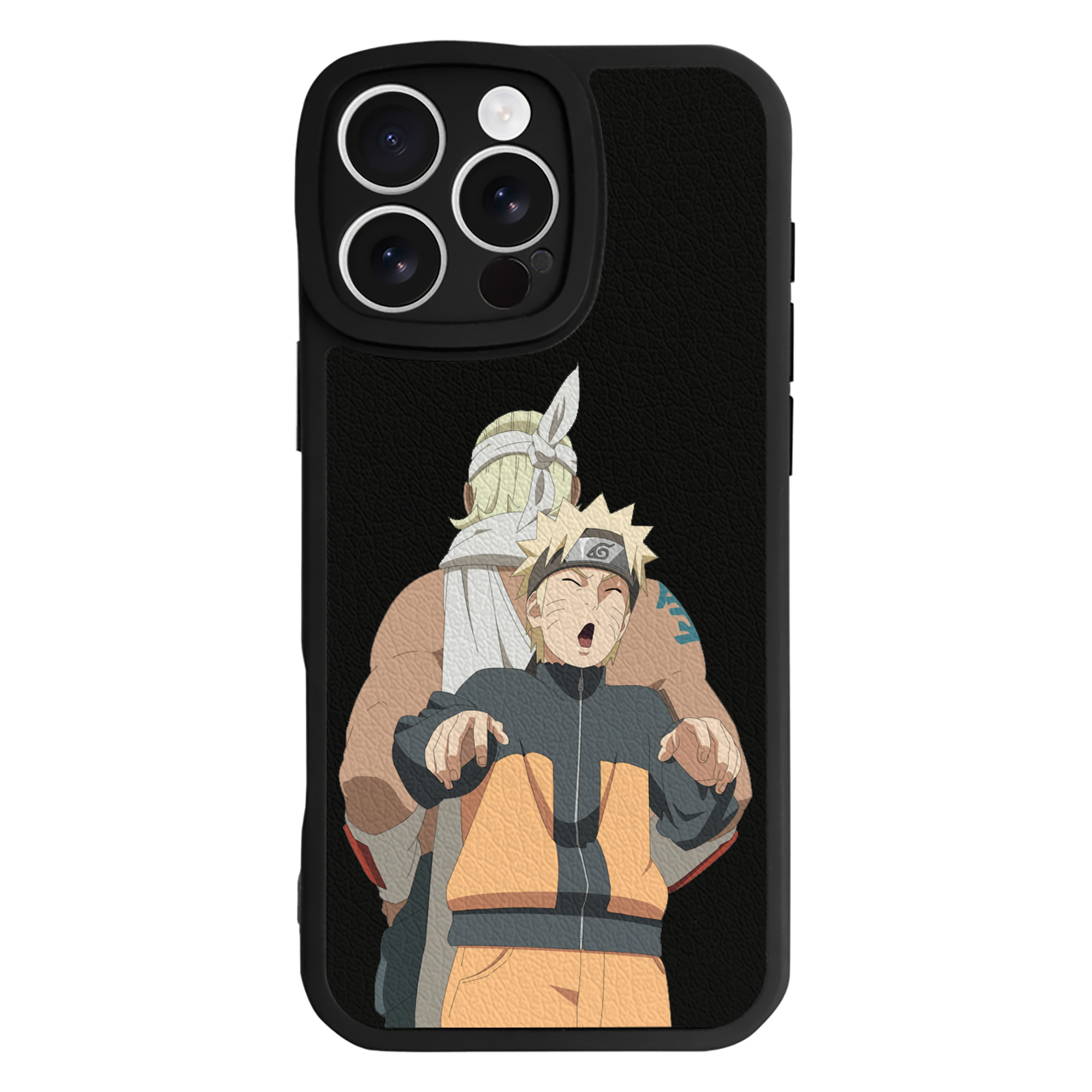 （画像用） NARUTO -ナルト- うずまき ナルト Uzumaki Naruto 【iPhone 16シリーズ対応】シリコンスマホケース（レザー調） 材質：シリコン